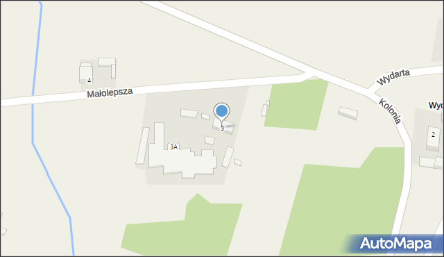 Strzyżew, Małolepsza, 3, mapa Strzyżew