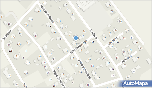 Studzionka, Małcużyńskiego Witolda, 9, mapa Studzionka