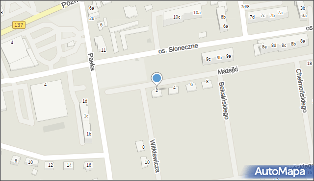 Sulęcin, Matejki Jana, 2, mapa Sulęcin