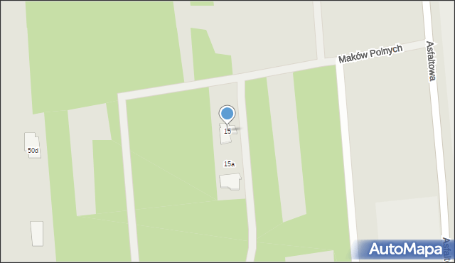 Sulejówek, Maków Polnych, 15, mapa Sulejówek