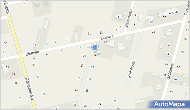 Suszno, Maciejki, 34, mapa Suszno