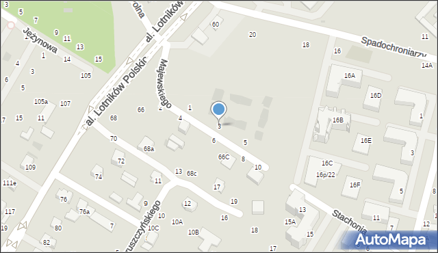 Świdnik, Majewskiego Zygmunta, 3c, mapa Świdnika