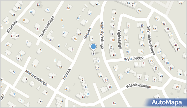 Świecie, Małcużyńskiego Witolda, 6, mapa Świecie