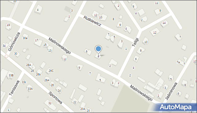 Świecie, Malinowskiego Bronisława, 4, mapa Świecie