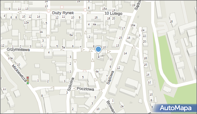 Świecie, Mały Rynek, 4, mapa Świecie