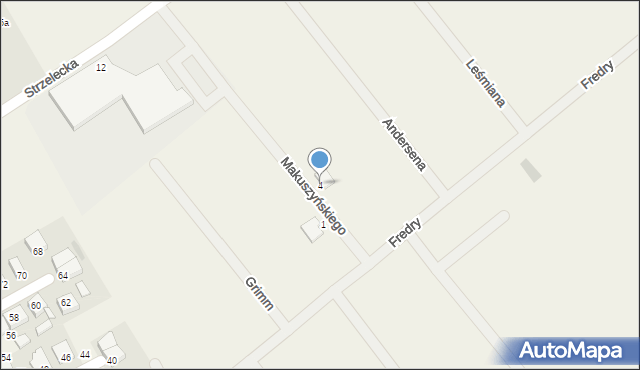 Święciechowa, Makuszyńskiego Kornela, 4, mapa Święciechowa