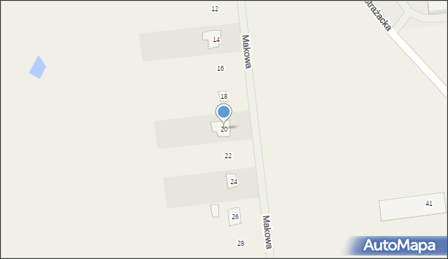 Święta, Makowa, 20, mapa Święta