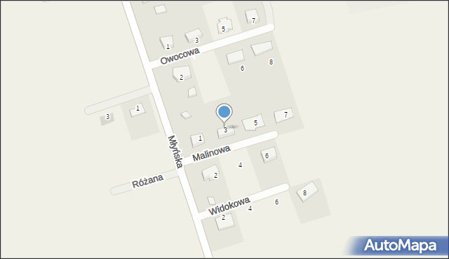 Święta, Malinowa, 3, mapa Święta