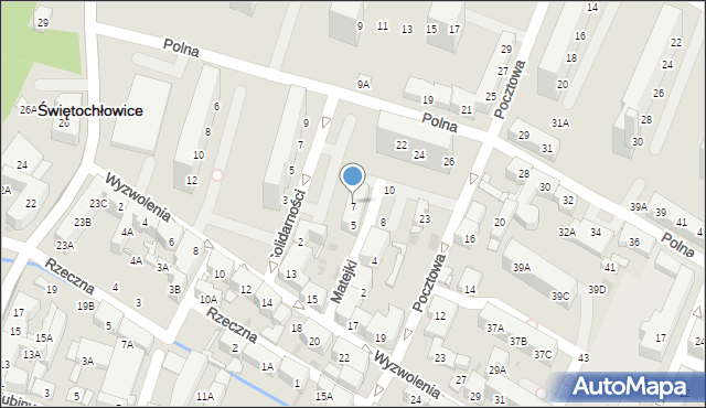 Świętochłowice, Matejki Jana, 7, mapa Świętochłowice