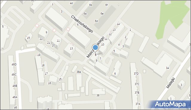 Świnoujście, Malczewskiego Jacka, 8, mapa Świnoujście