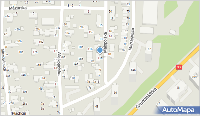 Świnoujście, Małopolska, 11a, mapa Świnoujście