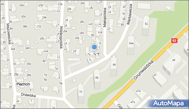 Świnoujście, Małopolska, 7a, mapa Świnoujście