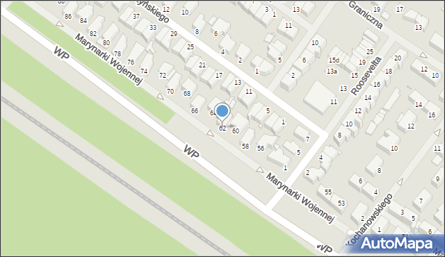 Świnoujście, Marynarki Wojennej, 62, mapa Świnoujście