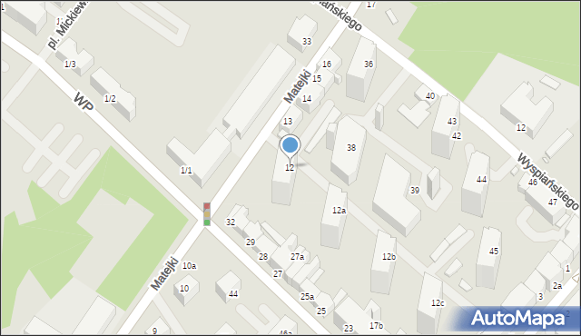 Świnoujście, Matejki Jana, 12, mapa Świnoujście