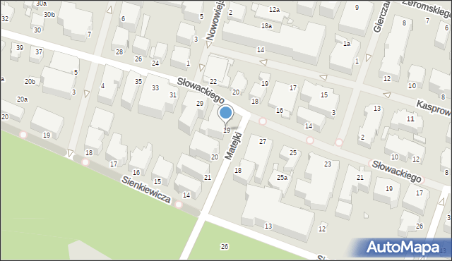 Świnoujście, Matejki Jana, 19, mapa Świnoujście