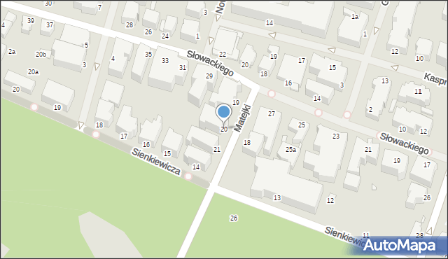 Świnoujście, Matejki Jana, 20, mapa Świnoujście