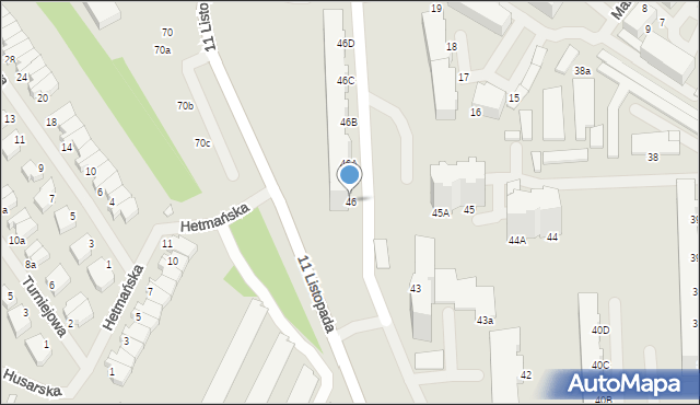 Świnoujście, Matejki Jana, 46, mapa Świnoujście