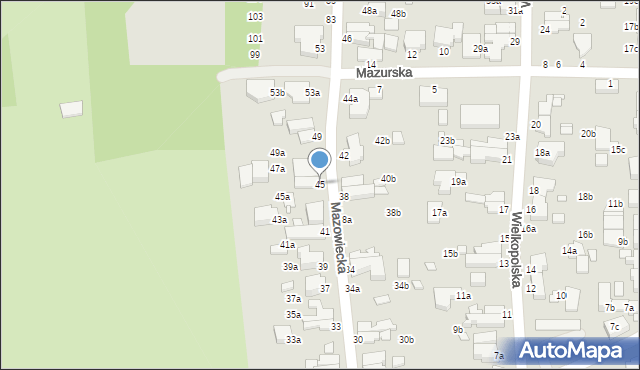 Świnoujście, Mazowiecka, 45, mapa Świnoujście