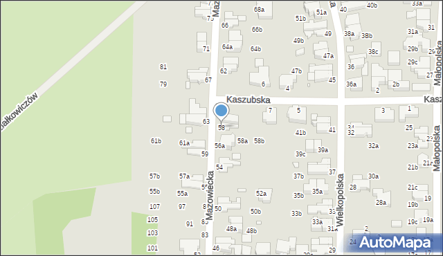 Świnoujście, Mazowiecka, 58, mapa Świnoujście