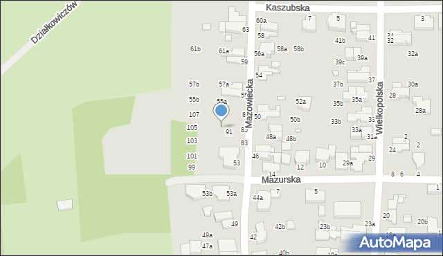 Świnoujście, Mazowiecka, 95, mapa Świnoujście