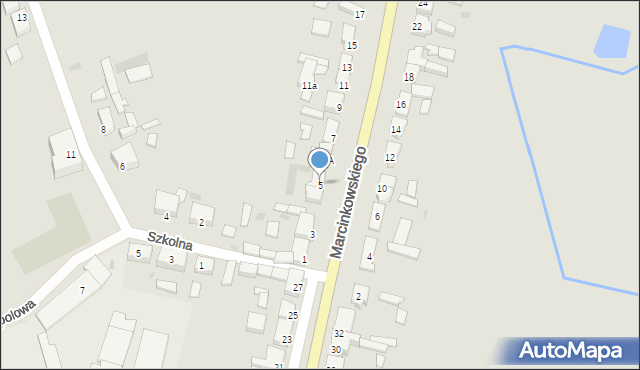 Szamocin, Marcinkowskiego, 5, mapa Szamocin