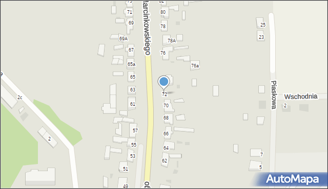 Szamocin, Marcinkowskiego, 72, mapa Szamocin