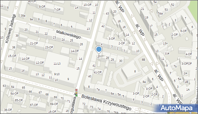 Szczecin, Małkowskiego Andrzeja, 27, mapa Szczecina