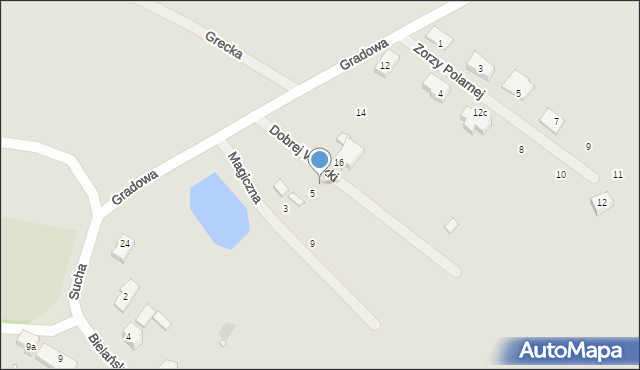 Szczecin, Magiczna, 7, mapa Szczecina