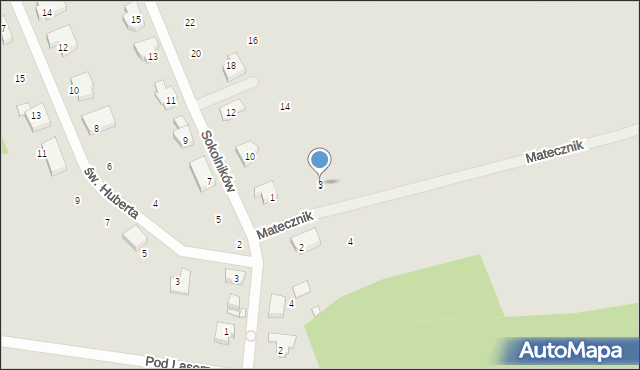 Szczecin, Matecznik, 3, mapa Szczecina