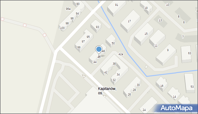 Szczecin, Maczka Stanisława, gen., 46, mapa Szczecina