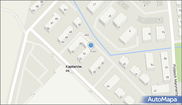 Szczecin, Maczka Stanisława, gen., 82, mapa Szczecina