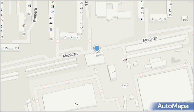 Szczecin, Marlicza Krzysztofa, prof., 29, mapa Szczecina