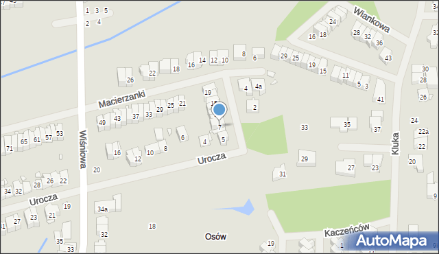 Szczecin, Macierzanki, 7, mapa Szczecina