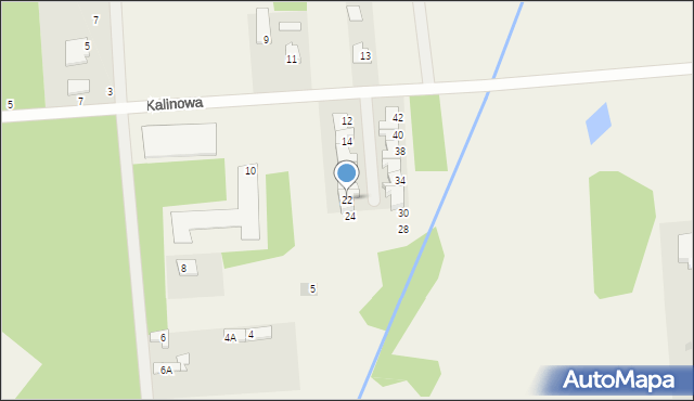 Szczęsna, Malinowa, 22, mapa Szczęsna