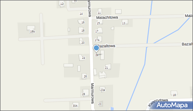 Szewce, Marmurowa, 19, mapa Szewce