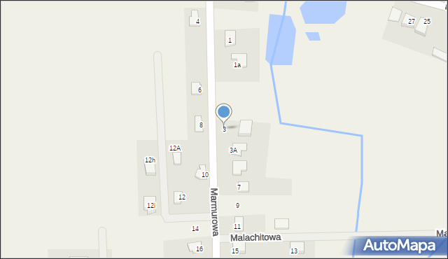 Szewce, Marmurowa, 3, mapa Szewce