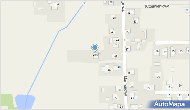 Szewce, Marmurowa, 46A, mapa Szewce