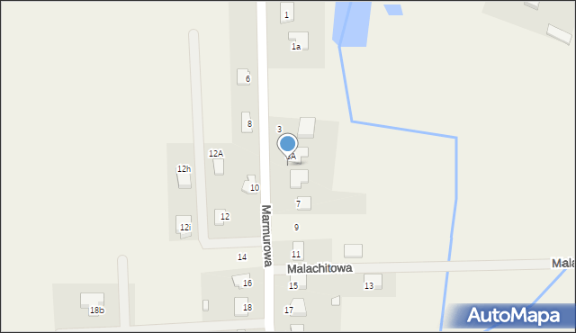 Szewce, Marmurowa, 5, mapa Szewce