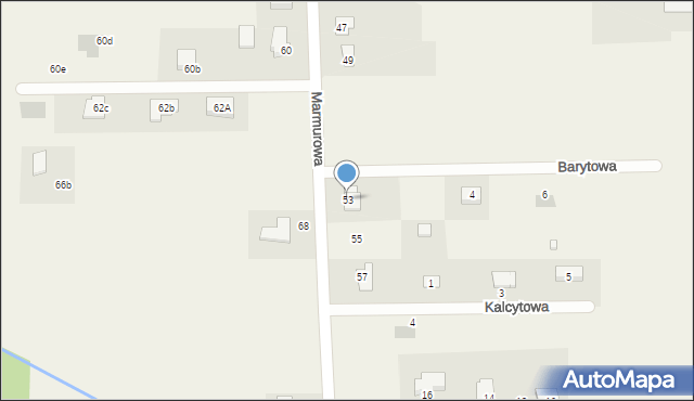 Szewce, Marmurowa, 53, mapa Szewce