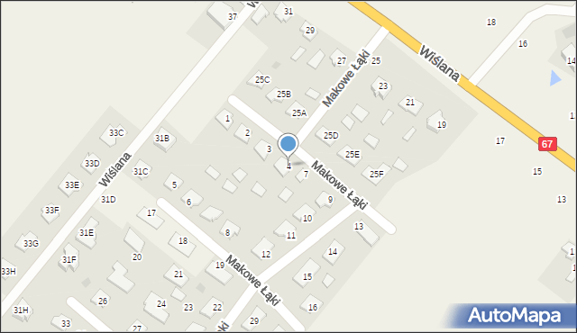 Szpetal Górny, Makowe Łąki, 4, mapa Szpetal Górny