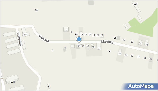 Sztutowo, Makowa, 14, mapa Sztutowo