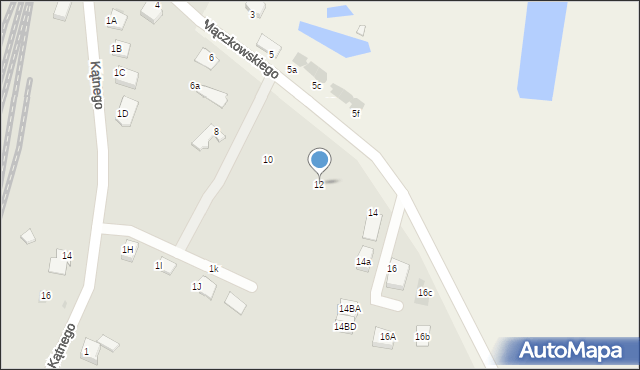 Szubin, Mączkowskiego Władysława, ks., 12, mapa Szubin