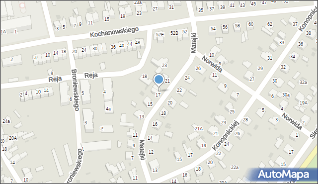 Szubin, Matejki Jana, 19, mapa Szubin