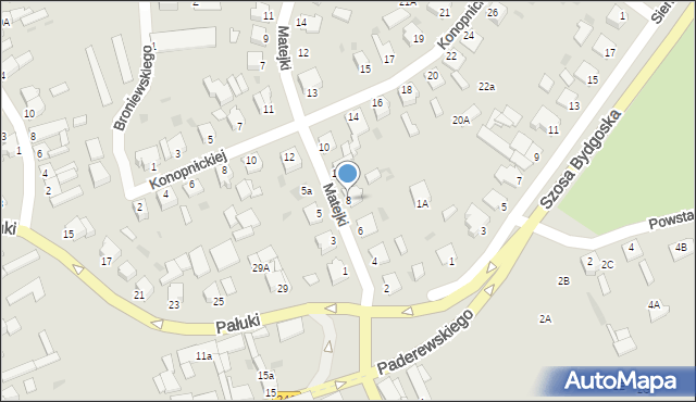 Szubin, Matejki Jana, 8, mapa Szubin