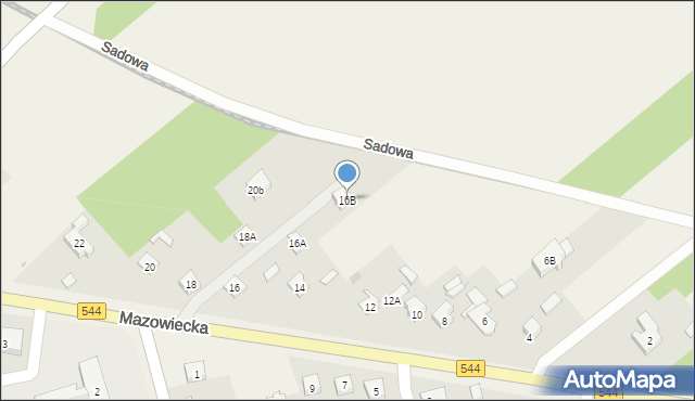 Szydłowo, Mazowiecka, 16B, mapa Szydłowo