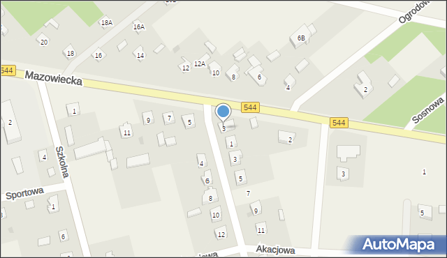 Szydłowo, Mazowiecka, 3, mapa Szydłowo