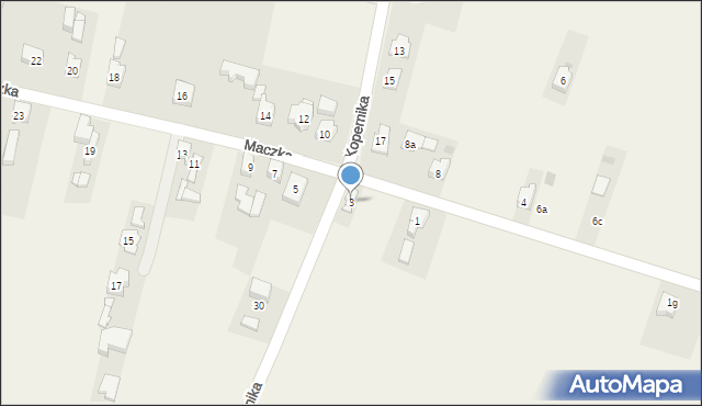 Tąpkowice, Maczka Stanisława, gen., 3, mapa Tąpkowice