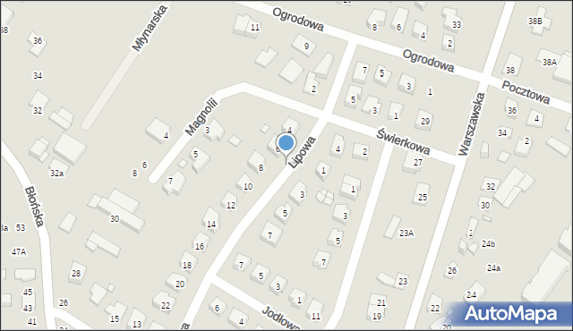 Tarczyn, Magnolii, 5a, mapa Tarczyn