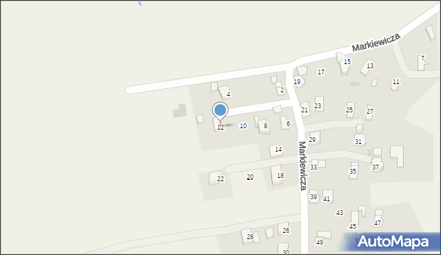 Targowiska, Markiewicza Bronisława, bł. ks., 12, mapa Targowiska