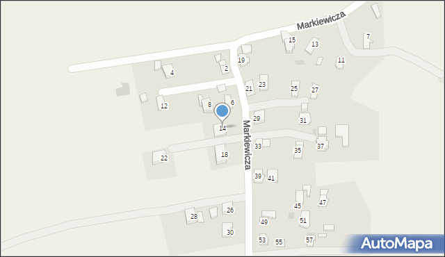 Targowiska, Markiewicza Bronisława, bł. ks., 14, mapa Targowiska